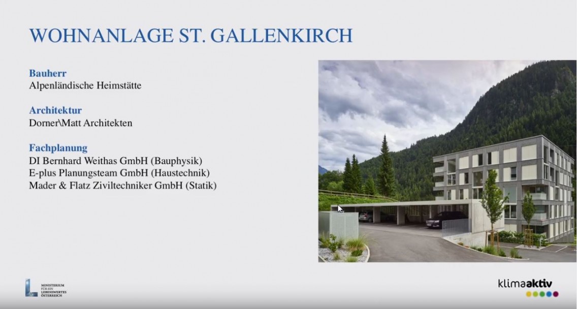 WA St. Gallenkirch - Staatspreis für Architektur und Nachhaltigkeit 2017, Bauherrenpreis 2016 und klimaaktiv-Gold Gütesiegel